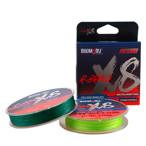 Rikimaru X8 r-Braid siêu bền & chống <span class=keywords><strong>m</strong></span>ài <span class=keywords><strong>m</strong></span>òn dây câu <span class=keywords><strong>m</strong></span>ật độ cao PE Braid để câu cá nước sâu 100m 150M 300m - Product Image 4