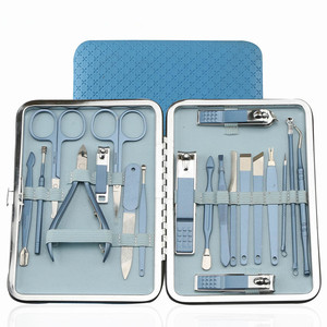 Juego <span class=keywords><strong>de</strong></span> <span class=keywords><strong>manicura</strong></span> profesional <span class=keywords><strong>de</strong></span> acero inoxidable, cortaúñas, <span class=keywords><strong>kit</strong></span> <span class=keywords><strong>de</strong></span> herramientas <span class=keywords><strong>de</strong></span> pedicura, popular, 18 piezas - Product Image 1