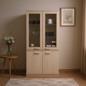 HAMAR Vetrina in Legno Massello di Pino Marrone Miele 33.5x13.8x39.4 - Product Image 2