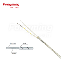 Kawat Sensor Suhu Tinggi, Perisai Isolasi Serat Kaca Tipe J FEP / PFA / PTFE
