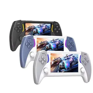 Console <span class=keywords><strong>de</strong></span> jeu portable rétro Q-HOME Project X Pro avec écran IPS, 15000 jeux, écran couleur IPS <span class=keywords><strong>de</strong></span> 4,3 pouces, système d'exploitation Linux, Arcade - Product Image 1