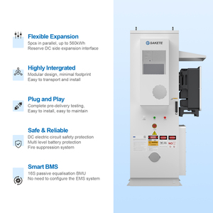 SAKETE Batería de Litio de 50kw y 112kwh con 10 Años de Garantía, 8000 Ciclos, Sistema ESS Todo en Uno para Uso Comercial en Sistemas Solares - Product Image 2