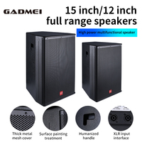 MORIN CM-15 Grands haut-parleurs pour DJ en plein air, haut-parleur de fête, caisson de basses 12 pouces 15 pouces, haut-parleurs passifs, système audio, son professionnel, musique