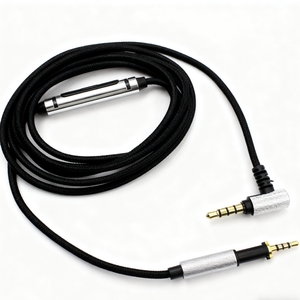 Cable de audio de repuesto con micrófono y control remoto para auriculares AKG K450 K451 K480 Q460, cable trenzado para auriculares - Product Image 1