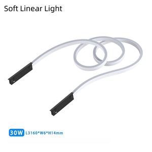 Lumière sur <span class=keywords><strong>rail</strong></span> magnétique <span class=keywords><strong>LED</strong></span>, <span class=keywords><strong>rail</strong></span> magnétique 5 mm 24 V, projecteur, éclairage d'appoint, grille encastrée, luminaire linéaire suspendu, luminaire encastré, Tuya - Product Image 4