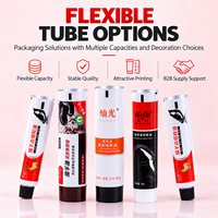 Emballage de tube cosmétique pliable en aluminium-plastique personnalisé, diamètre 12,7-35 mm, impression UV, bouchon à vis écologique pour dentifrice