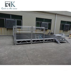 Scène portable en aluminium, robuste, réglable en hauteur, pour présentation - Product Image 5