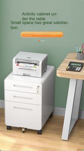 Fabriek Direct 390*500*600Mm Verwijderbare Drie Laden Met Stille Wielen Met Slot Beweegbare Kast Voor Werk - Product Image 2