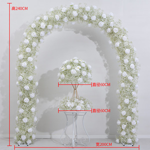 L877 diseño personalizado decoración de boda Baby Breath Shower flor Mesa blanco rosa Artificial Babysbreath flores corredor - Product Image 3