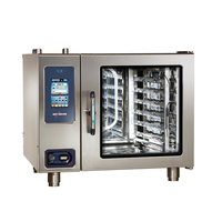 LYROE Commercial Restaurant industriel électrique en acier inoxydable, commande automatisée combinée four à vapeur à 6 couches