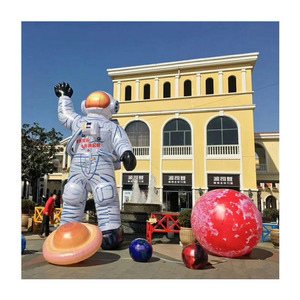 Modelo Inflable de Astronauta con Luz LED Personalizada, Modelo de Planeta <span class=keywords><strong>Lunar</strong></span>, Cohete Espacial, Decoración con Temática Espacial - Product Image 1