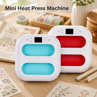 Presse à Chaud Manuelle Plate Mini 23x23 cm pour Sublimation, Impression sur Maillots, Taies d'Oreiller, Sacs de Courses 1800W 110/220V