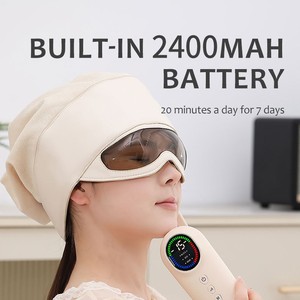 Compresse chaude pour les yeux et <span class=keywords><strong>massage</strong></span> de la tête pouvant être connectés à un masseur de tête Bluetooth - Product Image 1