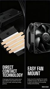 Enfriador de CPU Compacto Cooler Master Hyper 411 Nano, 4 Tubos de Calor de Contacto Directo, Compatible con SFF - Product Image 4