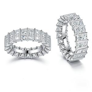 <b>CUSTOM</b> SILVER 10K/14K/18 SOLID GOLD CLASSIC LAB GROWN CVD IGI VVS-VS QUALITY BRILLIANT CUT ENGAGEMENT PARTY FASHION CLUSTER <b>RING</b> - Product Image 3