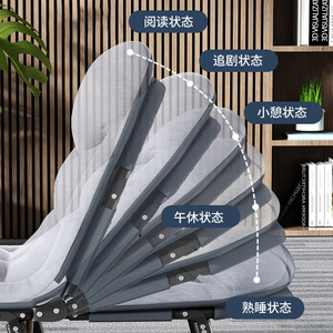 Folding <b>Bed</b> <b>Single</b> Size Steel Frame <b>Foldable</b> Minimalist Design For Office Nap And Caregiver Use - Product Image 3