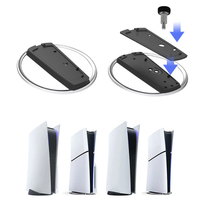 Nouveauté Support vertical en alliage ABS pour console de jeu PS5 avec lecteur de disque et numérique Accessoires de jeu Support vertical pour console de jeu P5 / Slim
