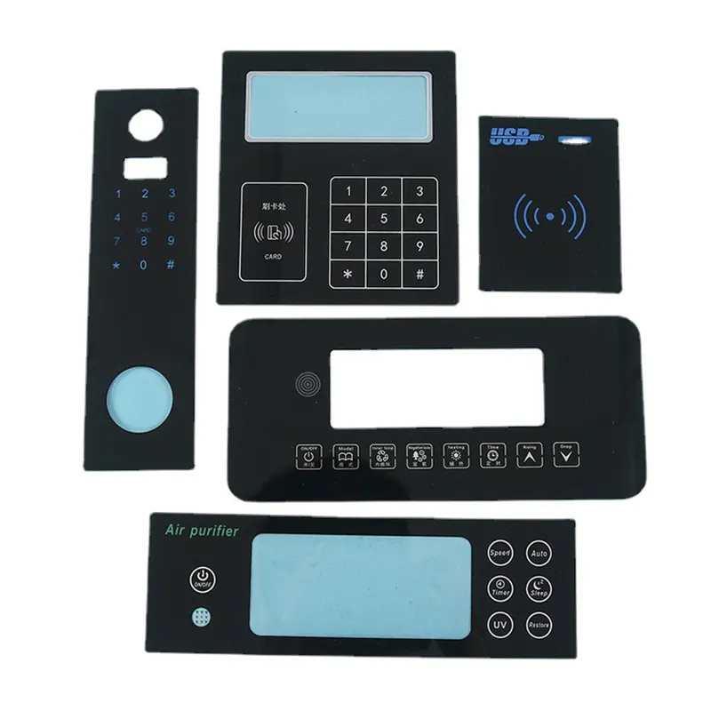 Customized Fpc Pcb Capacitive Touch Button Keypad Membrane Switch Digitally Printed Overlays Electric Keypad Control Panel