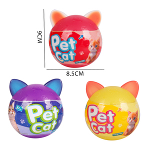 Jinying Nuevo Set de 12 Figuras de Gatos con Accesorios, Huevo Sorpresa, Juego de Imitación, Mini Juguetes de Gato de Plástico para Ensamblar, Set de Juego de Alimentación - Product Image 5
