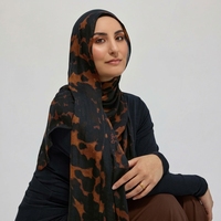 Hijab personnalisé en modal zèbre, 100% modal, écharpe non transparente, hijab imprimé zèbre, tissu hijab en modal Lenzing