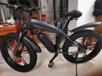 Bicicleta eléctrica XFY de 26'' 48V 350W, bicicleta eléctrica de montaña, bicicleta eléctrica híbrida con frenos hidráulicos, bicicleta eléctrica Fatbike
