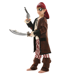 Nuovo Costume di Halloween per Bambini, Unisex, da Pirata <span class=keywords><strong>dei</strong></span> Caraibi con Pantaloni e Top in Poliestere - Product Image 3