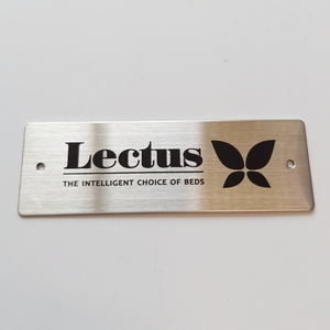 Custom Engraved 304 Stainless Steel Nameplate With Black Painted Brushed
