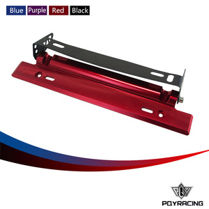 Soporte ajustable de aluminio para matrícula, abrazadera de 300 mm para modificación de automóviles, color azul - Product Image 5