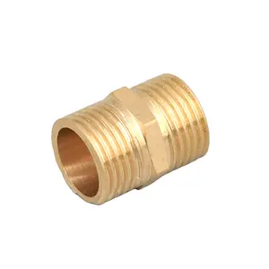 yueqing SHINYEE pneumatic fitting brass coupler same size double male 1/2 thread adpter connector