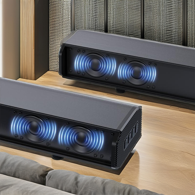 70W Home Theater Wireless Soundbar with Subwoofer TV Speaker System Made of Plastic