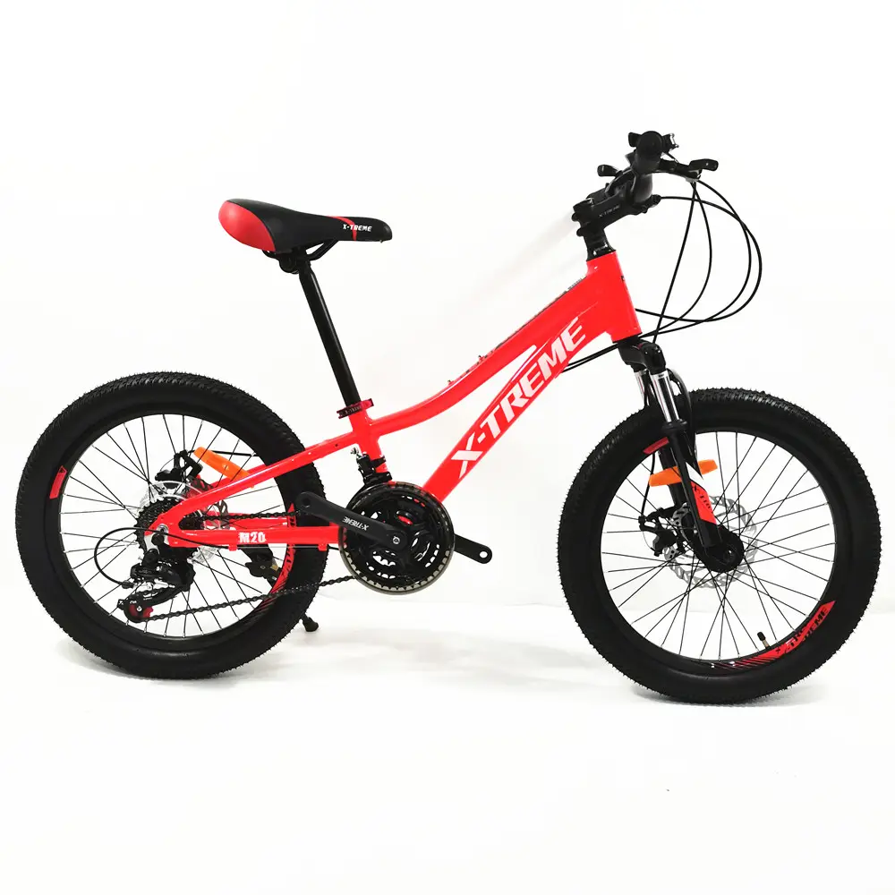 XTREME Kid Bicycle Red Color 20 Inch 21 Speed Disc Brake Mountain Bike MTB High Quality Children Bicycle Cycle Customized
