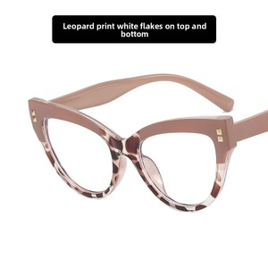 Khung kính Instagram chống ánh sáng xanh mắt mèo đinh tán ống kính phẳng mới kính Châu Âu và Mỹ - Product Image 6