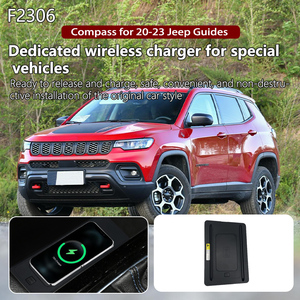 Brújula adecuada para Jeep 20-23 Guías accesorios cargador inalámbrico asiento de coche 10W 15W 3 bobina - Product Image 5
