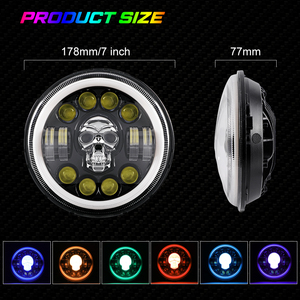 Accesorios todoterreno para Land Rover Defender, faro Led automático para bicicleta, lámpara de Calavera, 5x7, 300wat - Product Image 4