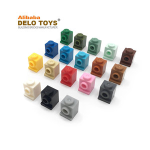 DELO TOYS ( 19 Colors ) DIY Parts Plastic Construction Toy Moc Building <strong>Block</strong> <strong>Brick</strong>, 1*1 Modified 1 X 1 with Headlight (NO.4070) - Product Image 3