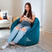 Teal peluche sol canapé grand pouf chaise couverture chambre coin canapé salon meubles pouf pour enfants et adultes velours