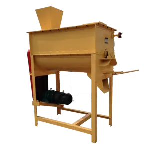 Horizontal Flat Mouth Cattle Feed Mixer Machine Animal Farm Mixed Ration Dry and Wet Feed Mixer