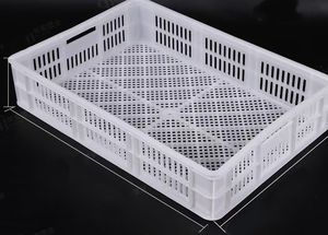 Supermarket pp Crate Freezer 120mm 140mm Freezing Tunnels Agriculture <strong>Stacking</strong> Turnover Plastic Collapsible <strong>Storage</strong> <strong>Basket</strong> - Product Image 6