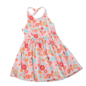 Vestido Infantil Personalizado ODM Ecológico de una Pieza para Otoño/Primavera con Estampado Giratorio y Manga Acampanada, Tallas para Niñas - Product Image 2