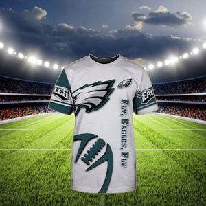 Camiseta Deportiva de Poliéster de Manga Corta Unisex de Alta Calidad de los <span class=keywords><strong>Philadelphia</strong></span> Eagles 2025, con los 32 Equipos de Fútbol Americano, Lavable y de Secado Rápido - Product Image 3