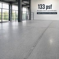 Panneau de plancher structurel en sulfate de magnésium certifié UL, surface lisse, rainuré et langueté, 4x10 pieds, 20 mm, remplace l'OSB