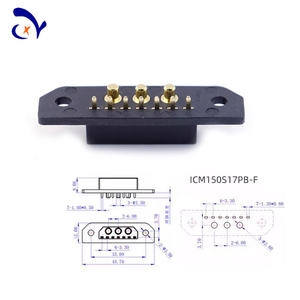 Amass ICM150S17シリーズ PB S-F PW-<span class=keywords><strong>M</strong></span> (3+7) 大電流航空用金メッキプラグ（ドローン用） - Product Image 4