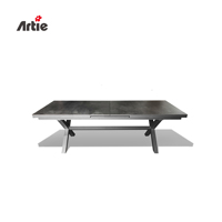 Artie Meubles de restaurant de luxe Tables d'extérieur Meubles de jardin en aluminium Extension moderne Table à manger de patio