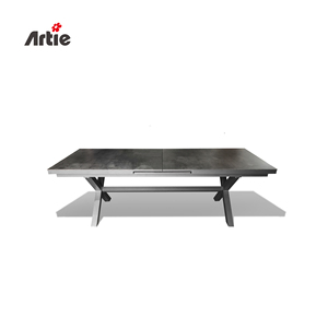 Artie Meubles <span class=keywords><strong>de</strong></span> restaurant <span class=keywords><strong>de</strong></span> luxe Tables d'extérieur Meubles <span class=keywords><strong>de</strong></span> <span class=keywords><strong>jardin</strong></span> <span class=keywords><strong>en</strong></span> aluminium Extension moderne <span class=keywords><strong>Table</strong></span> à manger <span class=keywords><strong>de</strong></span> patio - Product Image 1