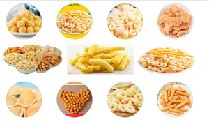 Línea de producción de chips triangulares para palitos de ensalada fritos de harina para aperitivos inflados con <span class=keywords><strong>llave</strong></span> de freidora mezcladora intercambiadora de calor - Product Image 4