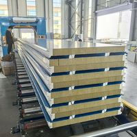 Panneaux de maison préfabriqués en acier haute densité 80/100/120/150 kg Panneaux muraux sandwich ignifugés isolés décoratifs Preuve