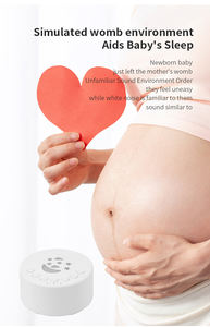Mesin terapi Suara tidur, alat latihan tidur portabel warna musik lampu malam bayi putih Kebisingan tidur - Product Image 6