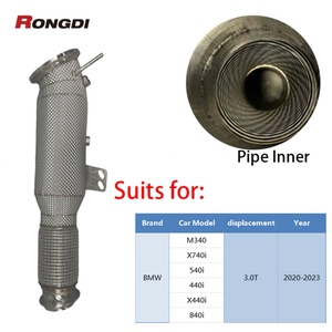 B58 Gen2 Downpipe for BMW M340i X740i 540i 440i X440i 840i 3.0T 2020-2023 304 Stainless Steel Exhaust Pipe - Product Image 6