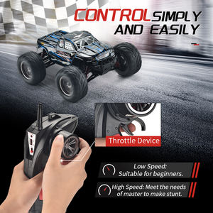 شاحنة تحكم عن بعد قابلة لإعادة الشحن بمقياس 1:12 للطرق الوعرة، سرعة عالية تصل إلى 42+ كم/ساعة، مقاومة للماء، مع خاصية العودة التلقائية لمسافة 100 متر - Product Image 4