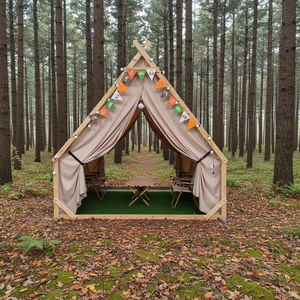 Carpa Triangular Impermeable para Exteriores, para Comer al Aire Libre, para las Cuatro Estaciones, de Una Sola Capa, para Acampar, para Hacer <span class=keywords><strong>Barbacoa</strong></span>, Estilo Celebridad de Internet - Product Image 3